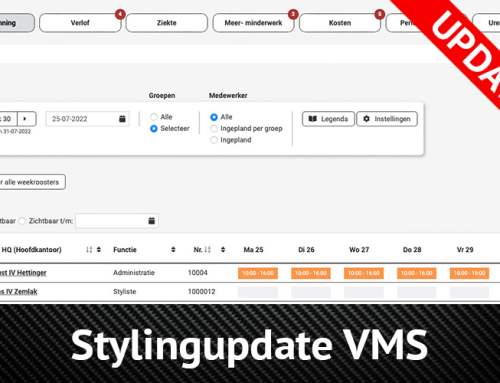 Update: Stylingupdate VMS