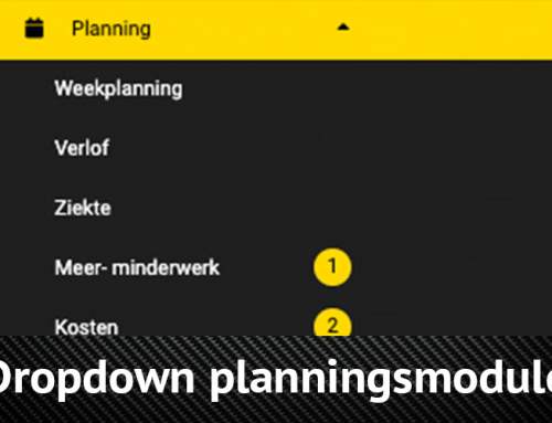 Dropdown planningsmodule